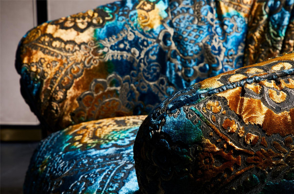 Fauteuil design canapé canapé relax tissu salon luxueux club TV rembourrage.