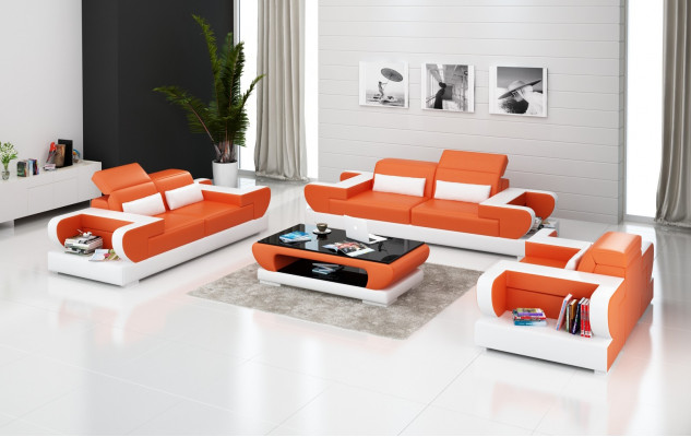 Ensemble de canapé de luxe Ensemble de salon Cuir Canapés Sofa