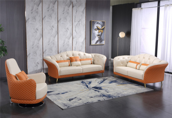 Meubles de luxe Ensemble de canapés Canapé Tapisserie 3+2 Groupe de sièges de salon