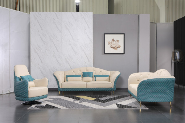 Meubles de luxe Ensemble de canapés Canapé Tapisserie 3+2 Groupe de sièges de salon