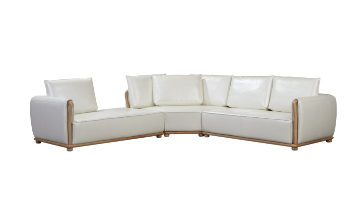 Canapé de designer Suite canapé Canapé d'angle avec tabouret Rembourrage paysage de vie