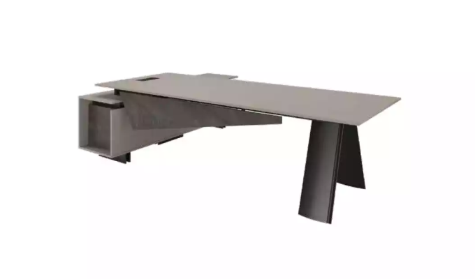 Mobilier de bureau gris pour la salle d'étude Bureau Buffet Mobilier de bureau Moderne Bois