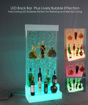 Étagères de bar LED design Étagère de bar Water Wall Comptoir Meuble