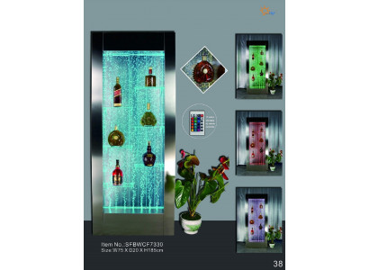 Mur d'eau, étagère de bar, colonne d'eau, comptoir, étagères décoratives, designer.