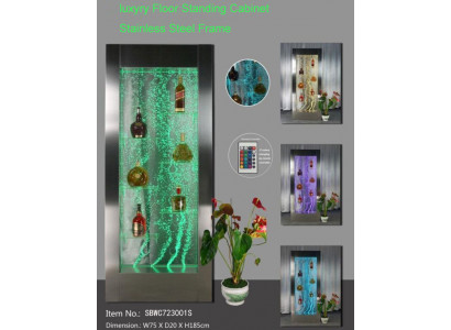 Mur d'eau LED Étagère de bar Colonne colonnes d'eau Étagères de comptoir décoratives Designer