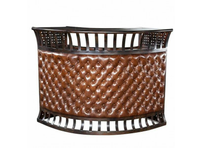 Tables de bar Chesterfield Table de bar Lounge Club Table de luxe Comptoir en cuir vintage