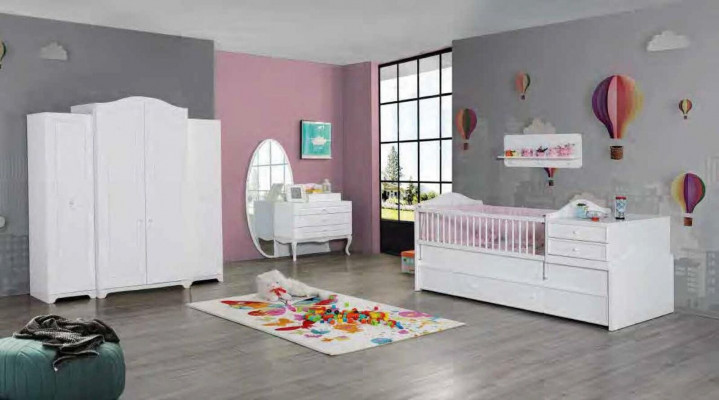 Moderne Kommode Holz Schlafzimmer Jugend Kinderzimmer Weiß Möbeldesign neu