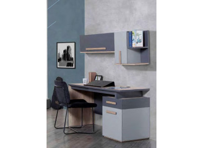 Bureau avec tiroirs pour filles, design de meubles de chambre d'enfants.