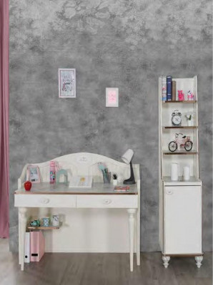 Étagère à livres Bureau Mobilier de chambre pour enfants Étagères pour enfants 2 pièces. ensemble