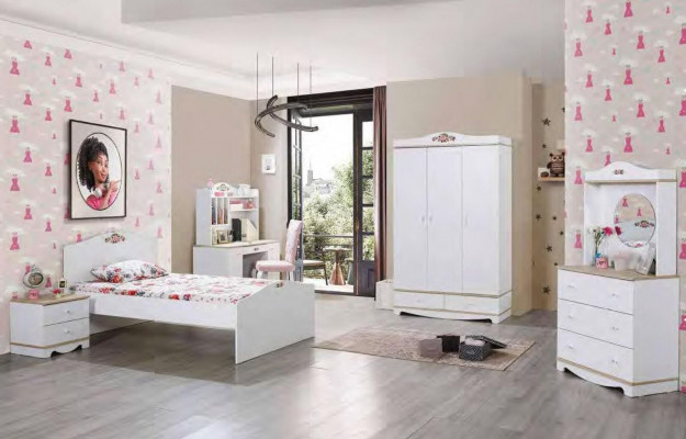 Chambre d'enfants chambre de jeunes design chambre de luxe ensemble complet 5 pièces