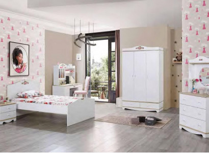 Chambre d'enfants chambre de jeunes design chambre de luxe ensemble complet 5 pièces