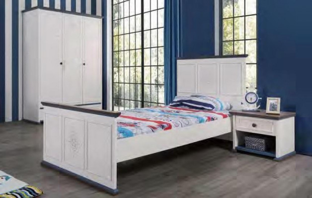 Armoire Armoire Mobilier de chambre de jeunes Design Chambre de jeunes Blanc nouveau