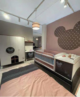 Lit bébé avec étagère table à langer lits enfants en bois multifonctionnels infantile