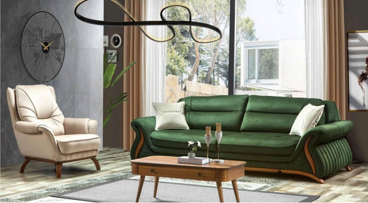 Canapé design 3+1 place Fauteuil revêtement Canapé Luxe Classique Imitation cuir Canapés