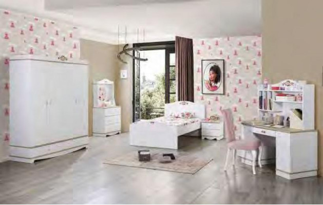 Chambre d'enfants chambre de jeunes design chambre de luxe ensemble complet 5 pièces