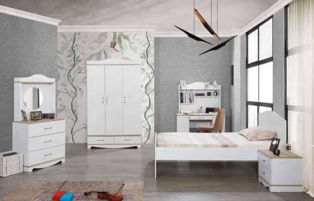 Bureau moderne avec étagères Chambre des jeunes Chambre d'enfants Meubles de designer de luxe