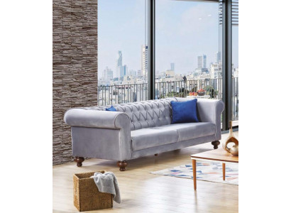 Canapé trois places de luxe 3 places Tissu Classique Moderne Style Meubles Textile