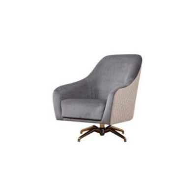 Fauteuil design Tissu Rembourré Moderne Salon de luxe Meubles en bois Siège pivotant neuf