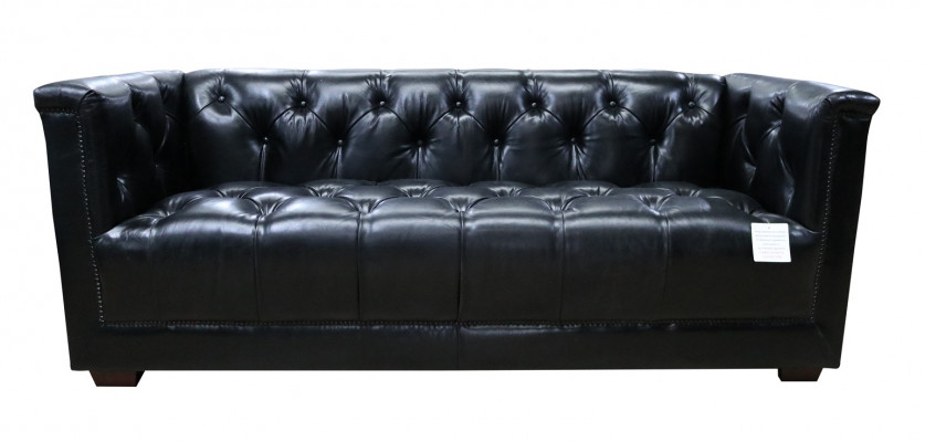 Canapé Chesterfield 3 places vintage Aviateur Avion en cuir véritable Aluminium Canapés