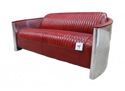 Canapé en cuir Canapé Canapé en tissu d'aluminium Trois places Mobilier de luxe vintage Canapés neufs