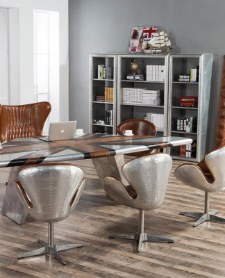 Chaise coquille vintage en aluminium véritable en cuir fonction bascule fauteuil œuf marron œuf