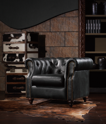 Chesterfield Fauteuil Vintage Fauteuil Lounge Cocktail Fauteuil Club Canapé TV nouveau