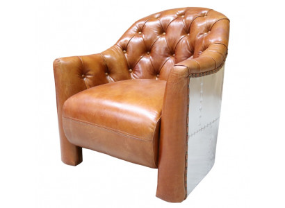 Fauteuil en cuir design avion Fauteuil de club en cuir Fauteuil en cuir aviateur vintage