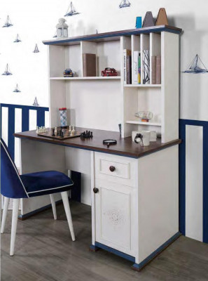 Chambre Chambre des enfants Ensemble Moderne Armoire Commode Table Bois Blanc neuf 5 pièces.