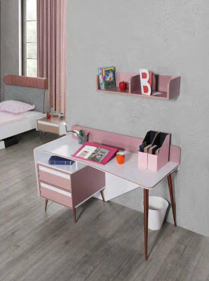 Complete Set de chambre d'enfants pour jeunes Table Lit Armoire Commode 5 pièces