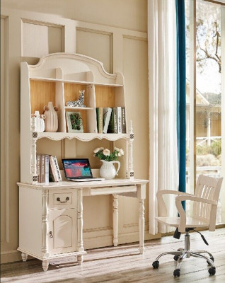 Bureau Armoire Tables Bureau avec tiroirs Table de PC Maison de campagne