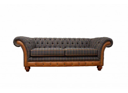 Canapé 3 places Canapé design Canapé Tissu Marron Tissu neuf