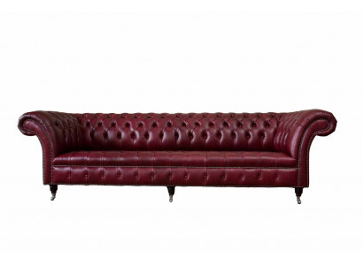 Canapé design moderne 4 places Canapé luxueux classique en cuir Chesterfield.