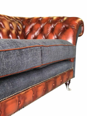 Canapé en tissu de luxe Chesterfield Canapé Canapés garnissage 3 places Canapés neufs