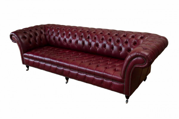 Canapé design moderne 4 places Canapé luxueux classique en cuir Chesterfield.