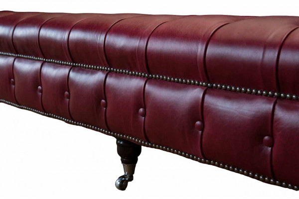 Canapé design moderne 4 places Canapé luxueux classique en cuir Chesterfield.