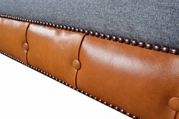 Luxueux canapé en faux cuir de design Chesterfield 3 places avec trois sièges