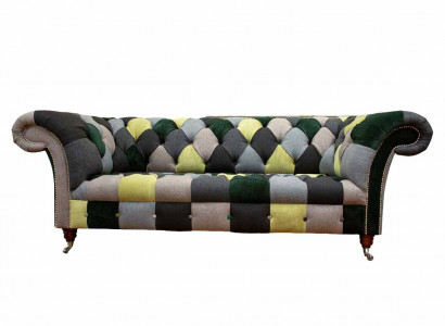 Beau canapé Chesterfield élégant 3 places pour le salon
