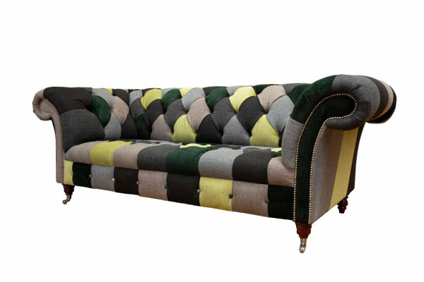 Beau canapé Chesterfield élégant 3 places pour le salon