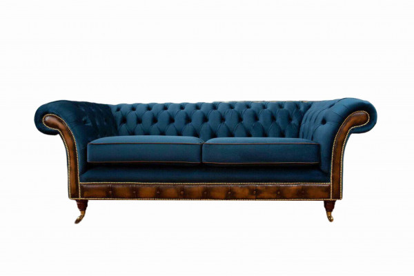 Design du canapé trois places Rembourrage Canapé Chesterfield Meuble de salon Siège