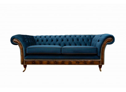 Design du canapé trois places Rembourrage Canapé Chesterfield Meuble de salon Siège