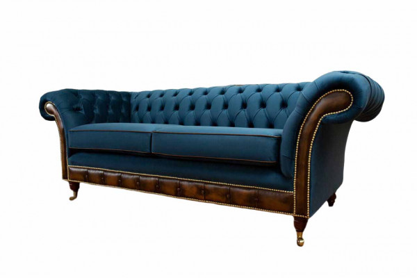 Design du canapé trois places Rembourrage Canapé Chesterfield Meuble de salon Siège