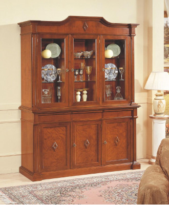 Meuble d'appoint Vitrine en verre Vitrine en bois Vitrines en verre Armoires vitrées en bois Italie