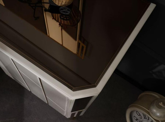 Coiffeuse blanche Miroir pour coiffeuse Table de maquillage Console de maquillage Table console