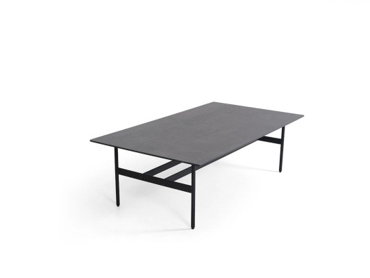 Table basse noire Salon Ameublement Design Table basse Mobilier neuf