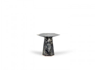 Table d'appoint Imitation Marbre Meuble Design Moderne Table Basse Salon