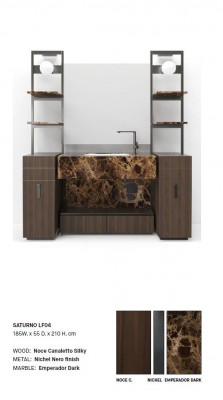 Armoire de salle de bain marron Meuble de salle de bain Armoire de salle de bain Meubles classiques