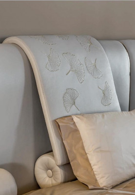 Chambre Lit Table de chevet avec tiroirs Mobilier Italien Ameublement 3 pièces
