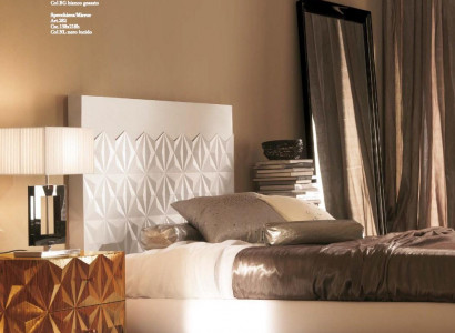 Lits Design Mobilier Ameublement 3 pièces Ensemble de chambre Lit avec 2 tables de chevet