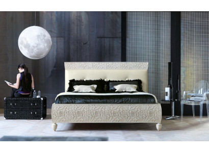 Lit de luxe Lits en bois Cadre de lit Design 180x200 nouveau Cadre de lit double
