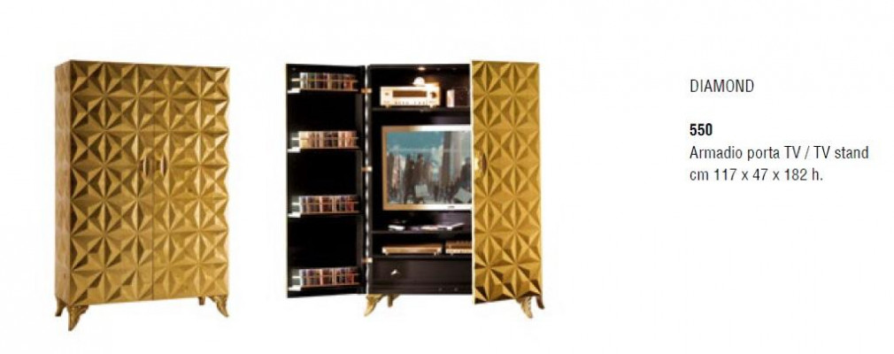 Unité murale unité murale en bois Véritable bois Meuble télé Meuble TV Extension armoire TV Italie nouvelle